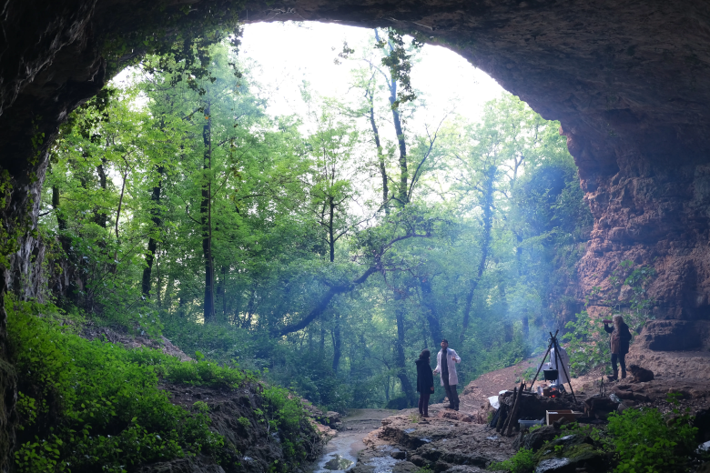 L'entrée de la grotte Saint-Géry