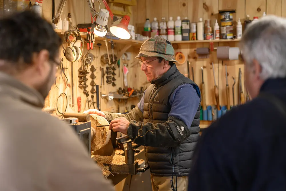 Démonstration tournage sur bois