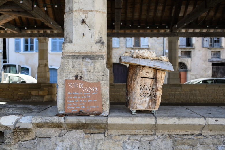 Boite aux lettres déposée à la halle de Caylus